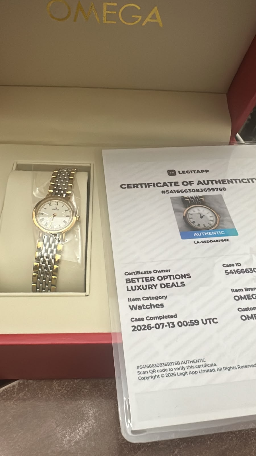 PRE OWNED OMEGA DEVILLE 53938856