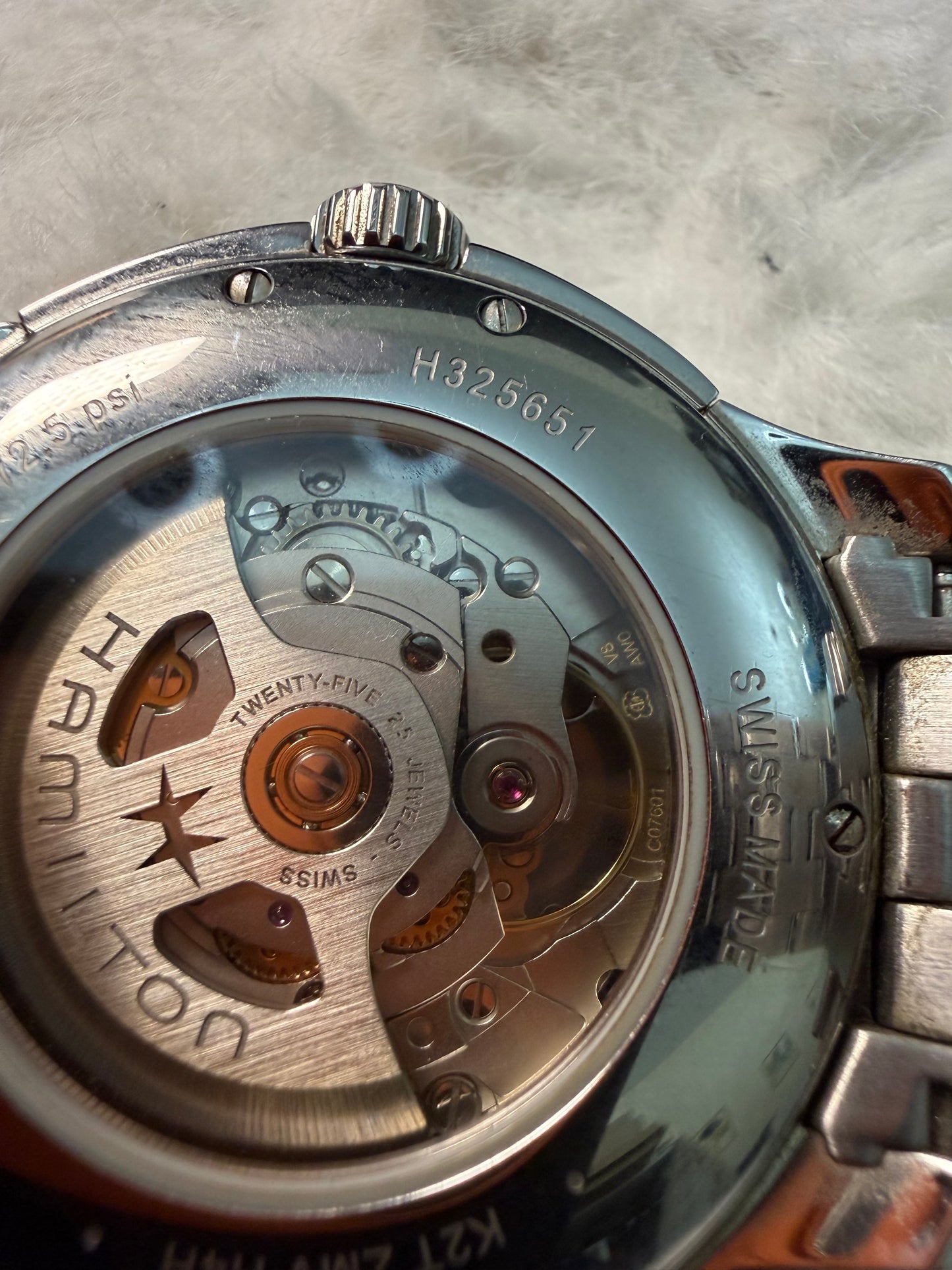 PRE OWNED HAMILTON OPEN HEART AUTOMATIC H325651