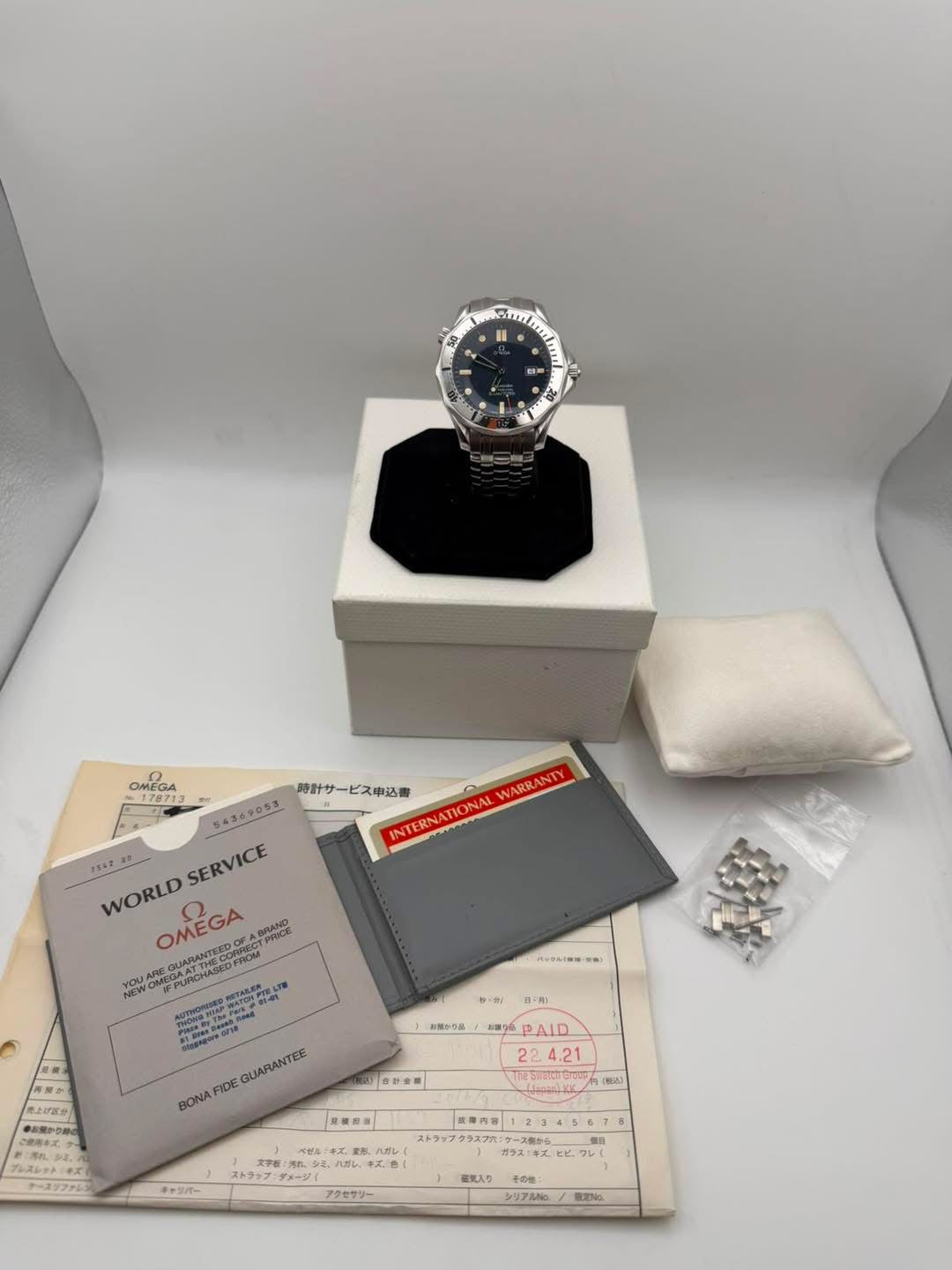 OMEGA Omega Watch Seamaster Professional 300M Blue Dial / 41mm MODEL 2542.80 serial 54369053