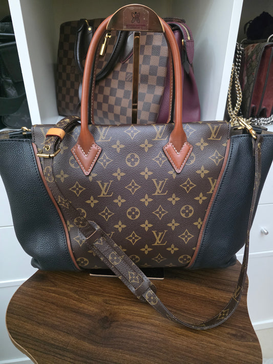 preloved Louis Vuitton Monogram Canvas and Orfevre Leather Bag