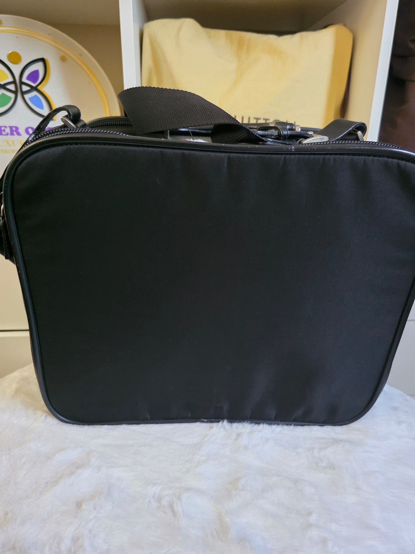 Pre owned PRADA NYLON BRIEFCASE