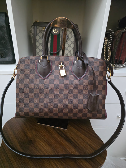 Louis Vuitton Bordeaux Damier Ebene Canvas and Leather Normandy MI3176