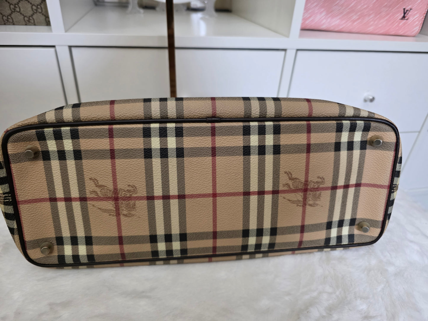PRELOVED BURBERRY HAYMERKET TOTE