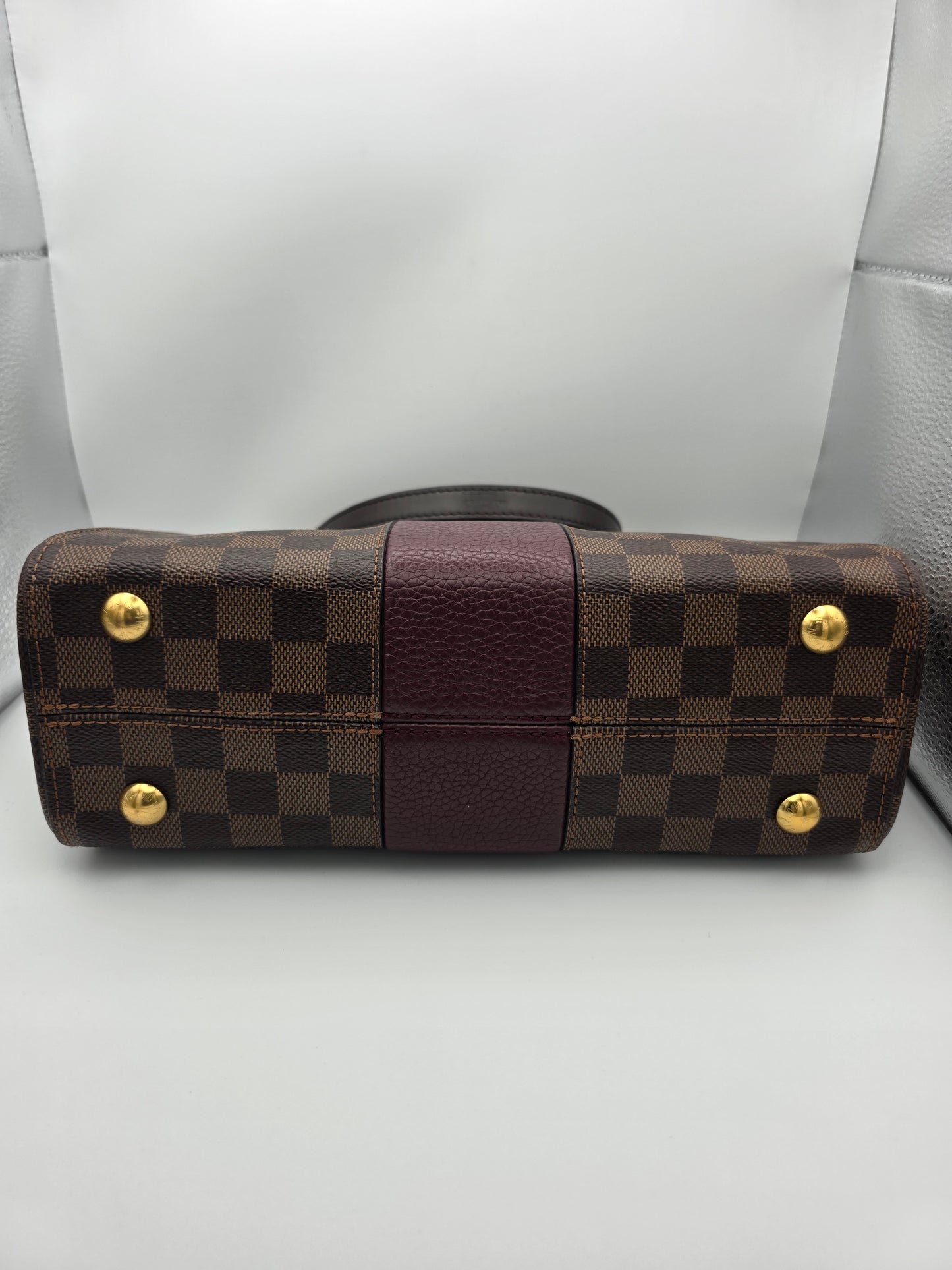 Pre-Owned Louis Vuitton Bordeaux Damier Ebene Canvas Bond Street Bag AH0159