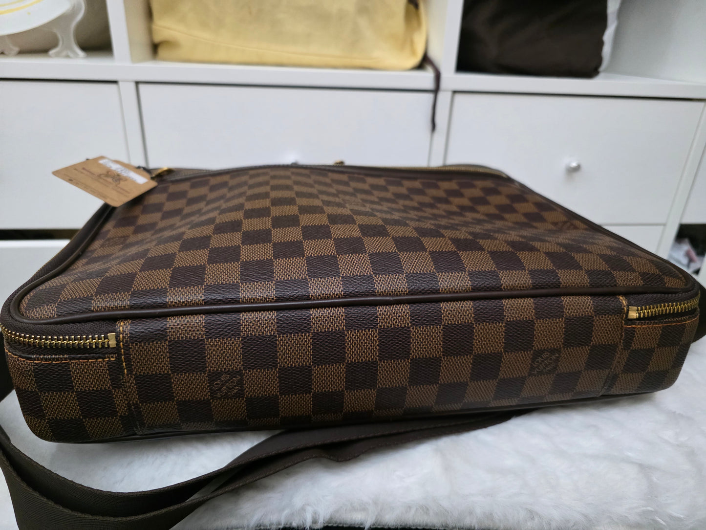 PRELOVED Louis Vuitton Damier Ebene Porte Ordinateur Sabanan briefcase laptop bag MB2008