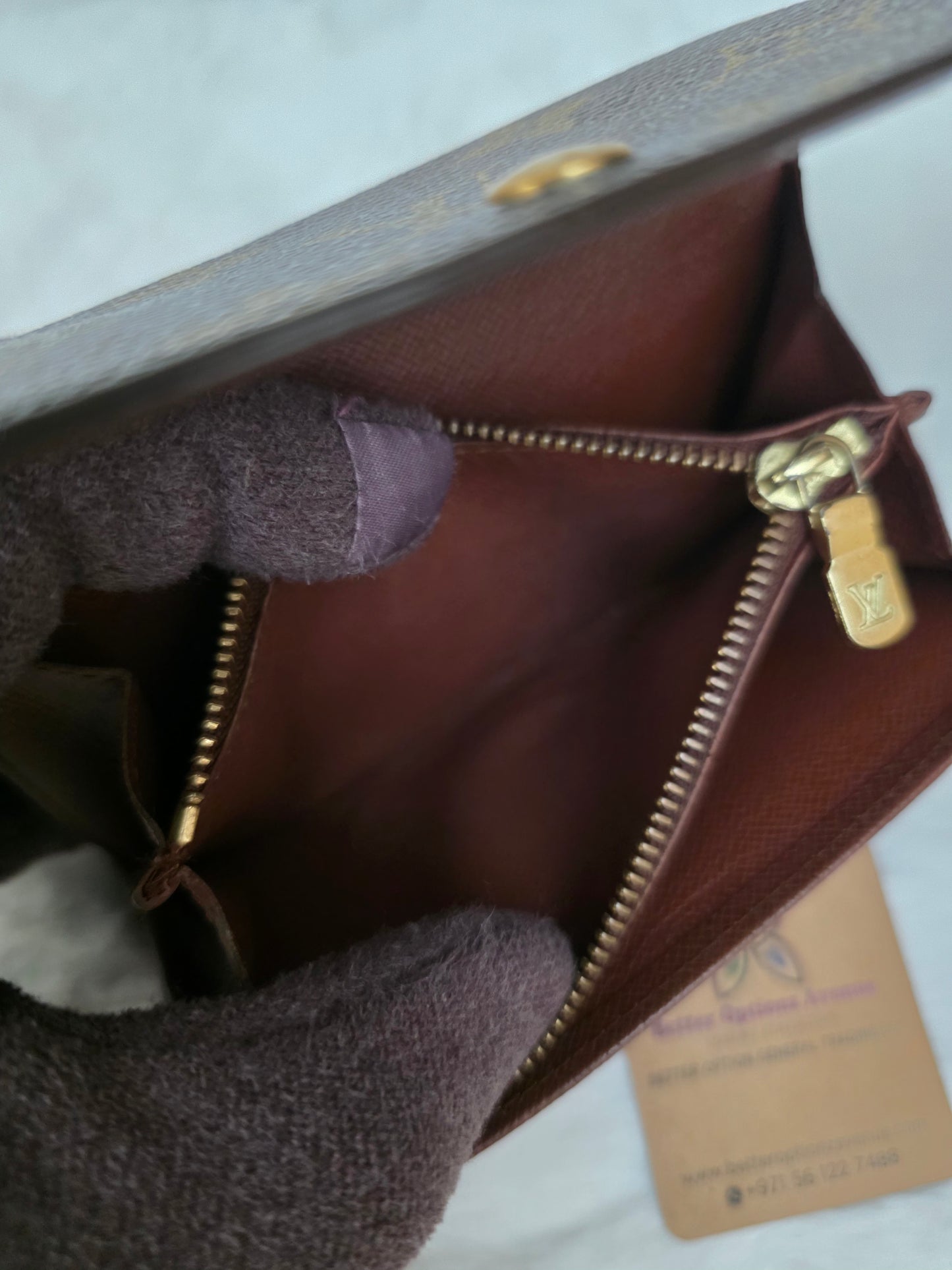 PRELOVED Louis Vuitton Monogram Porte Monnaie Billets Tresor Wallet AN0991 <CONSIGNMENT>