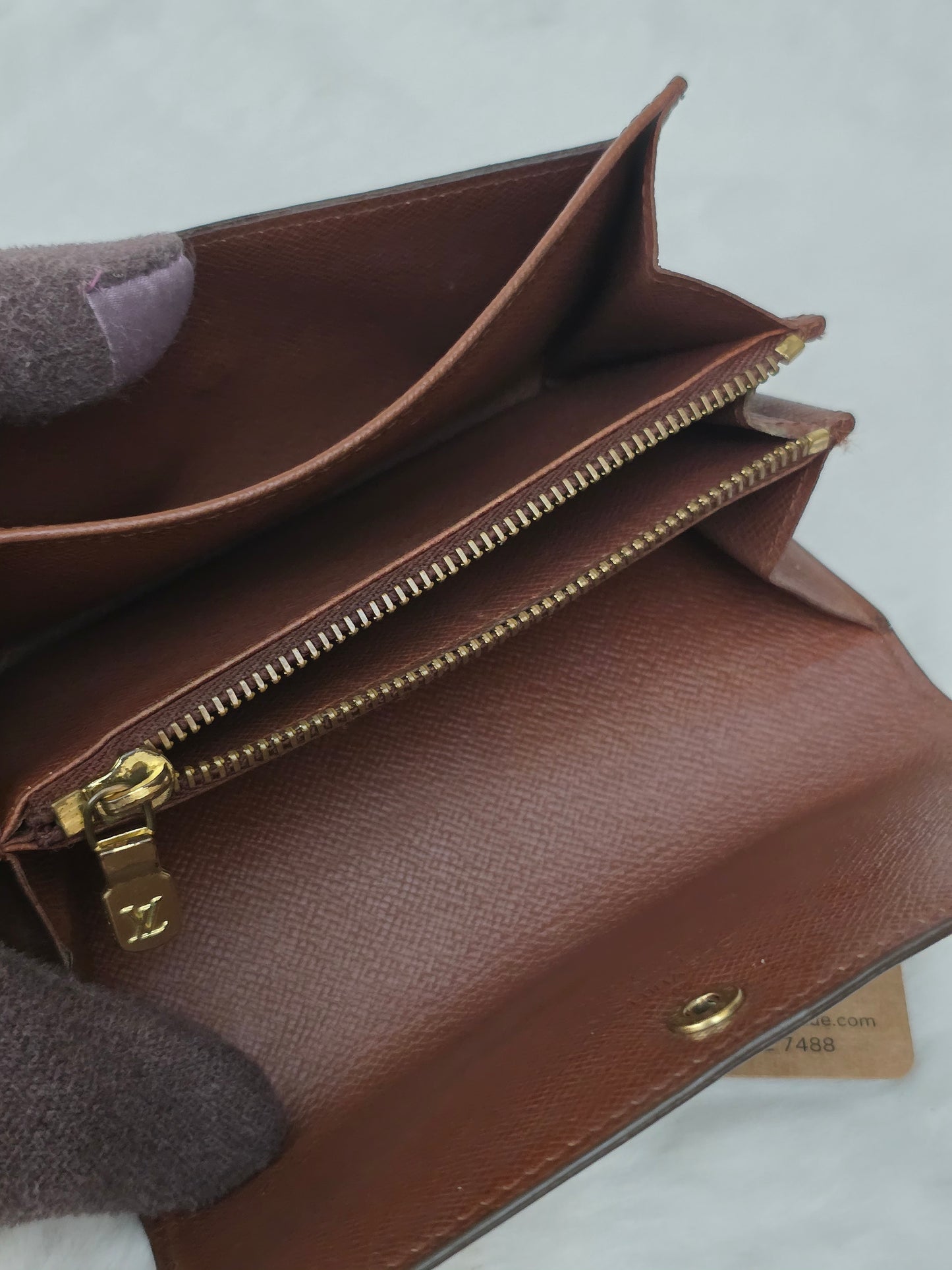 PRELOVED Louis Vuitton Monogram Porte Monnaie Billets Tresor Wallet AN0991 <CONSIGNMENT>