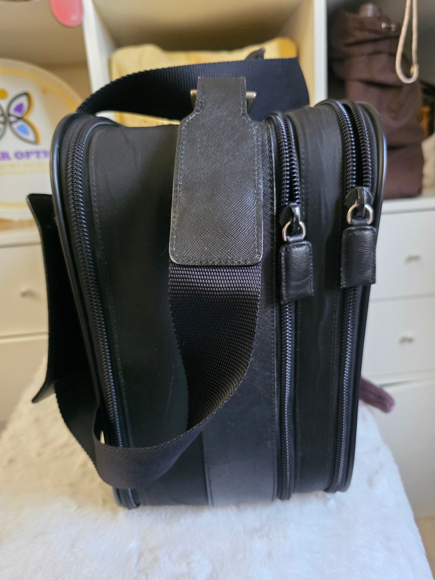 Pre owned PRADA NYLON BRIEFCASE