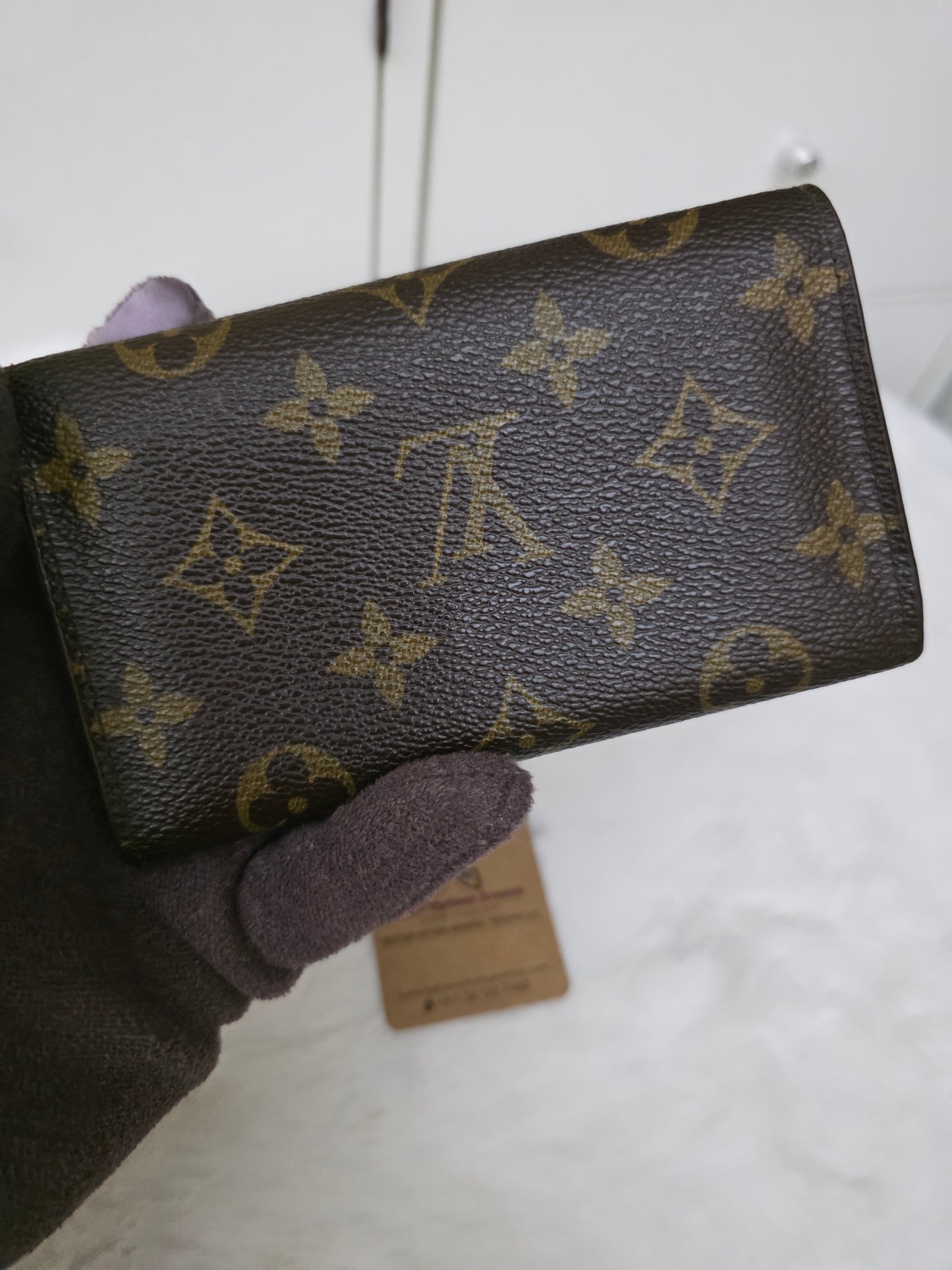 PRELOVED Louis Vuitton Monogram Porte Monnaie Billets Tresor Wallet AN0991 <CONSIGNMENT>