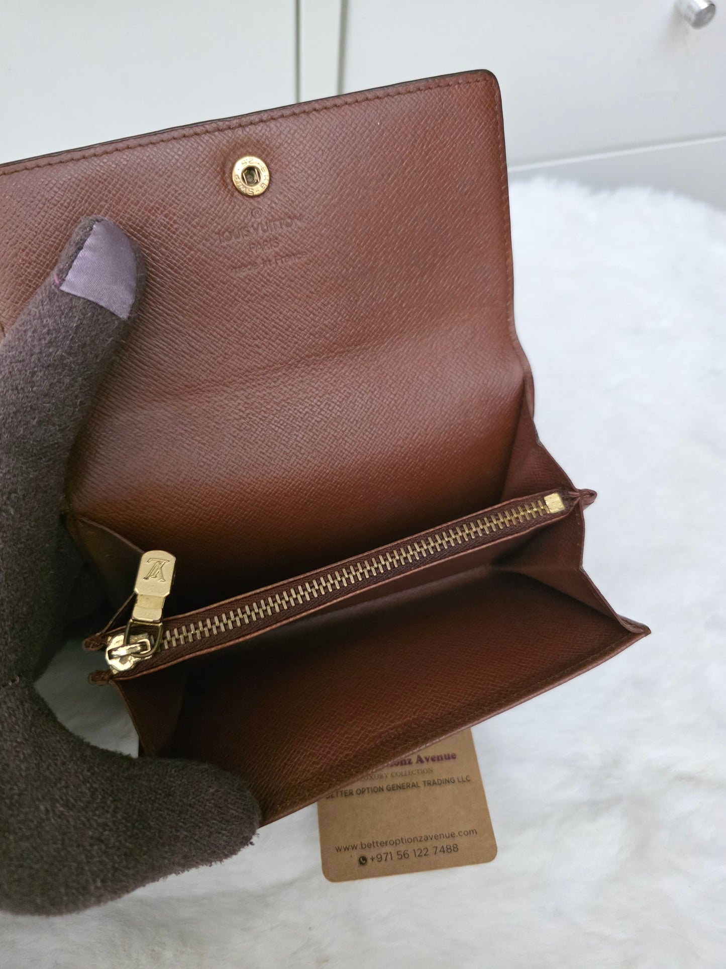 PRELOVED Louis Vuitton Monogram Porte Monnaie Billets Tresor Wallet AN0991 <CONSIGNMENT>