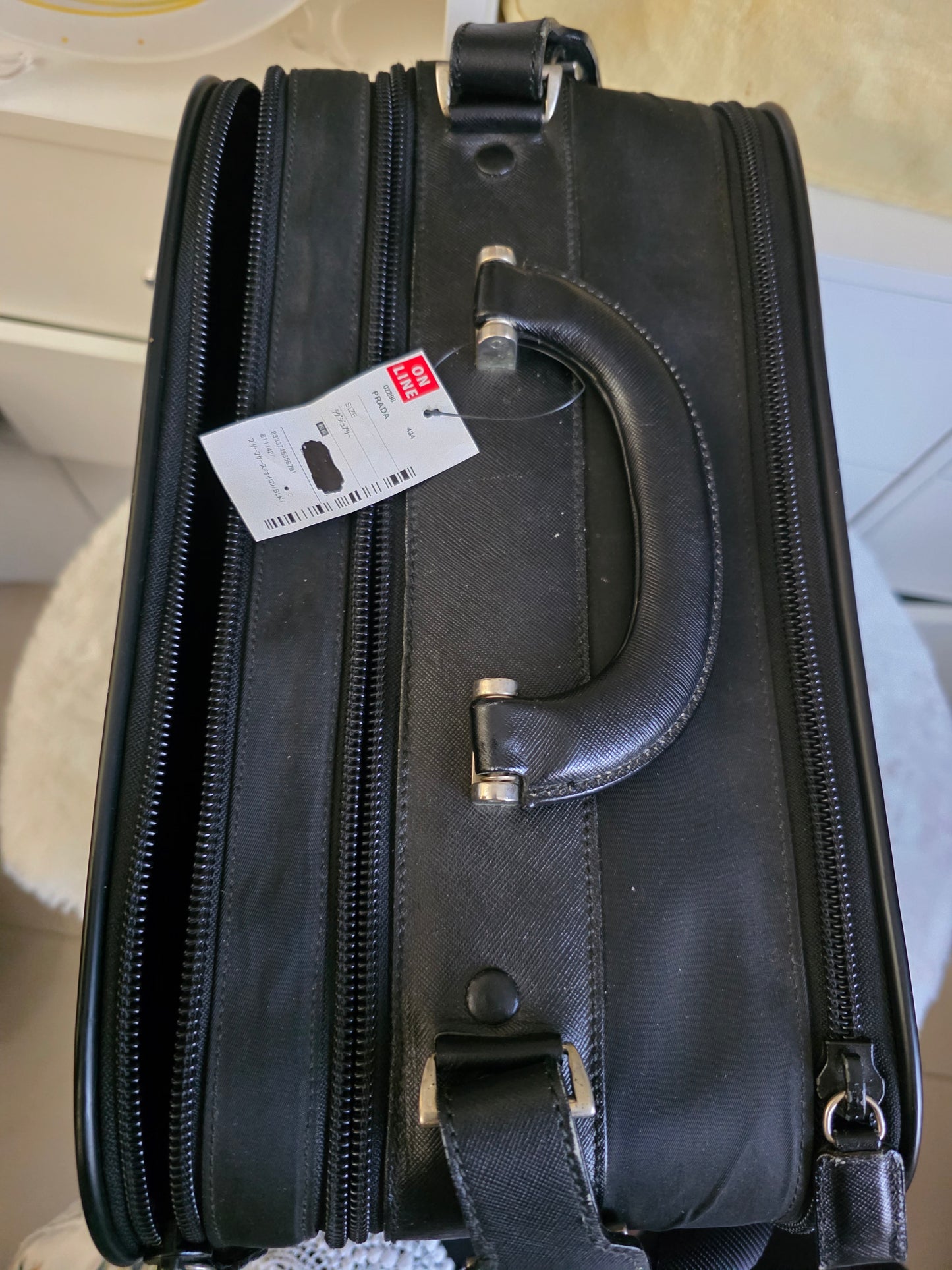 Pre owned PRADA NYLON BRIEFCASE