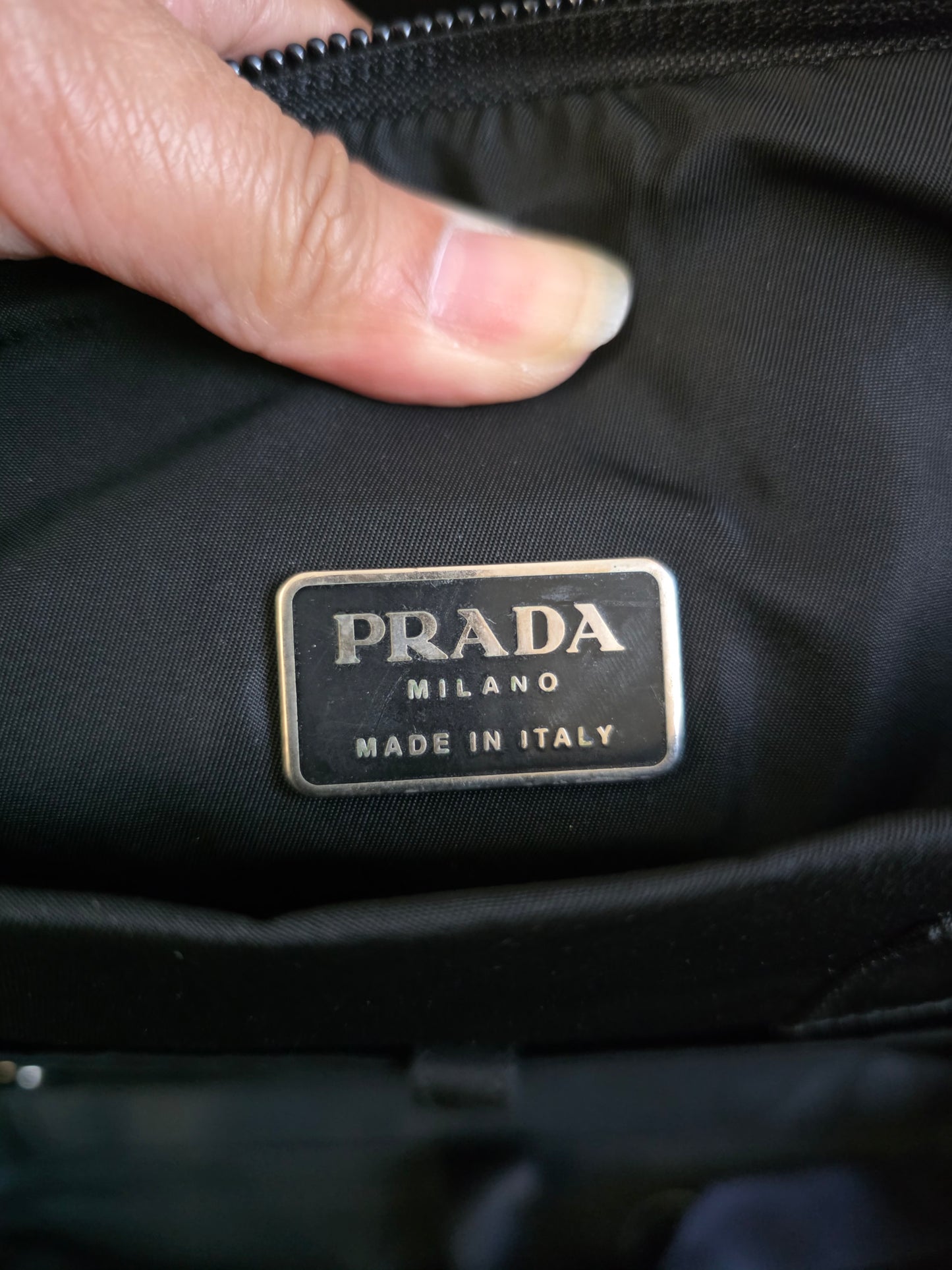 Pre owned PRADA NYLON BRIEFCASE