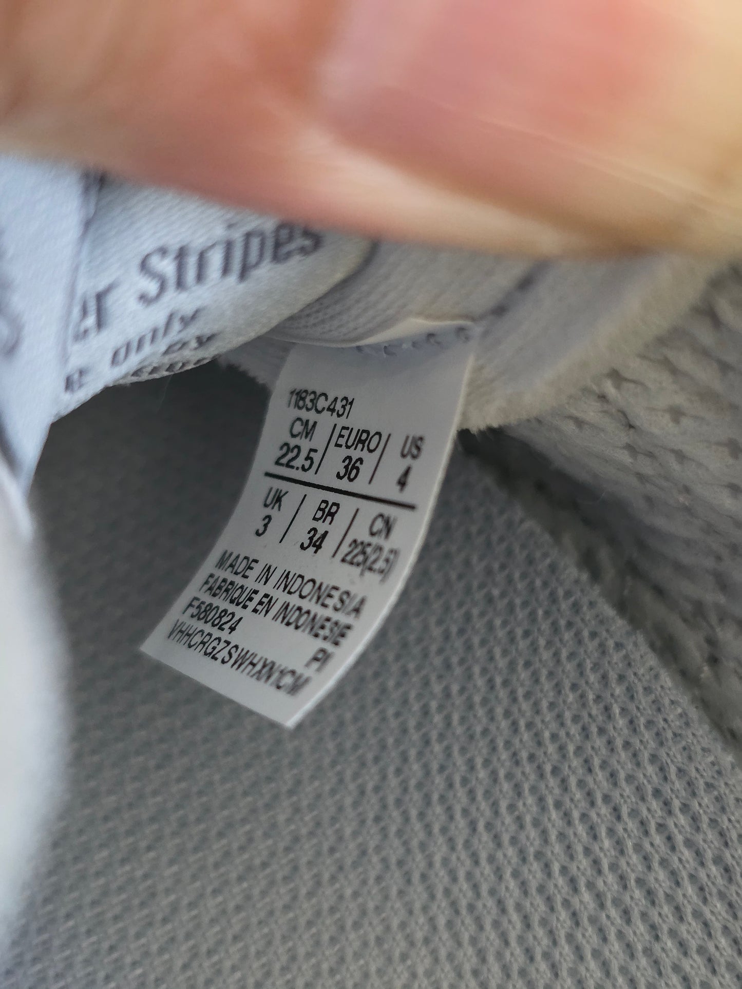 NEW ONITSUKA TOKUTEN PEDMKNT GREY SIZE 36 US 4 22.5 CM WOMEN <Consignment>