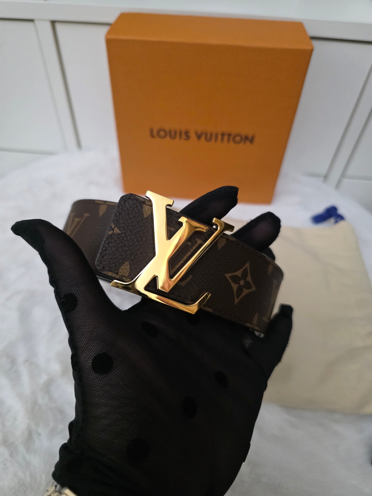 Brand New Louis Vuitton Monogram Reversible belt size 36/90cm <CONSIGNMENT>
