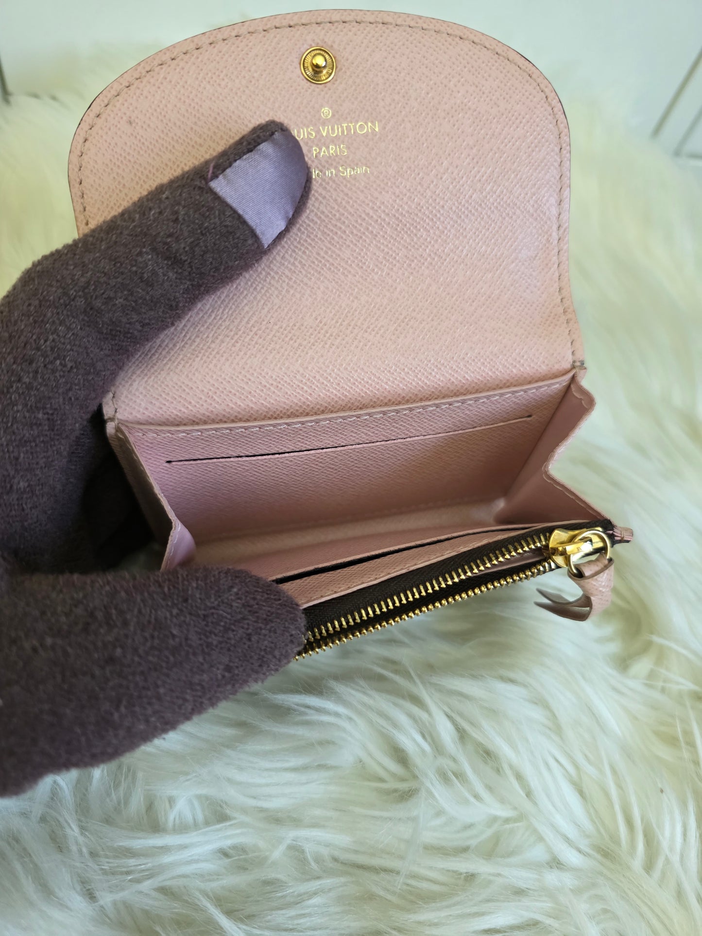 PRELOVED Louis Vuitton Damier Ebene Rosalie Coin purse UB415