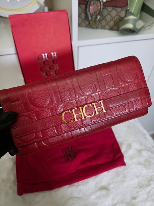 Preloved Carolina Herrera Red wallet <consignment>