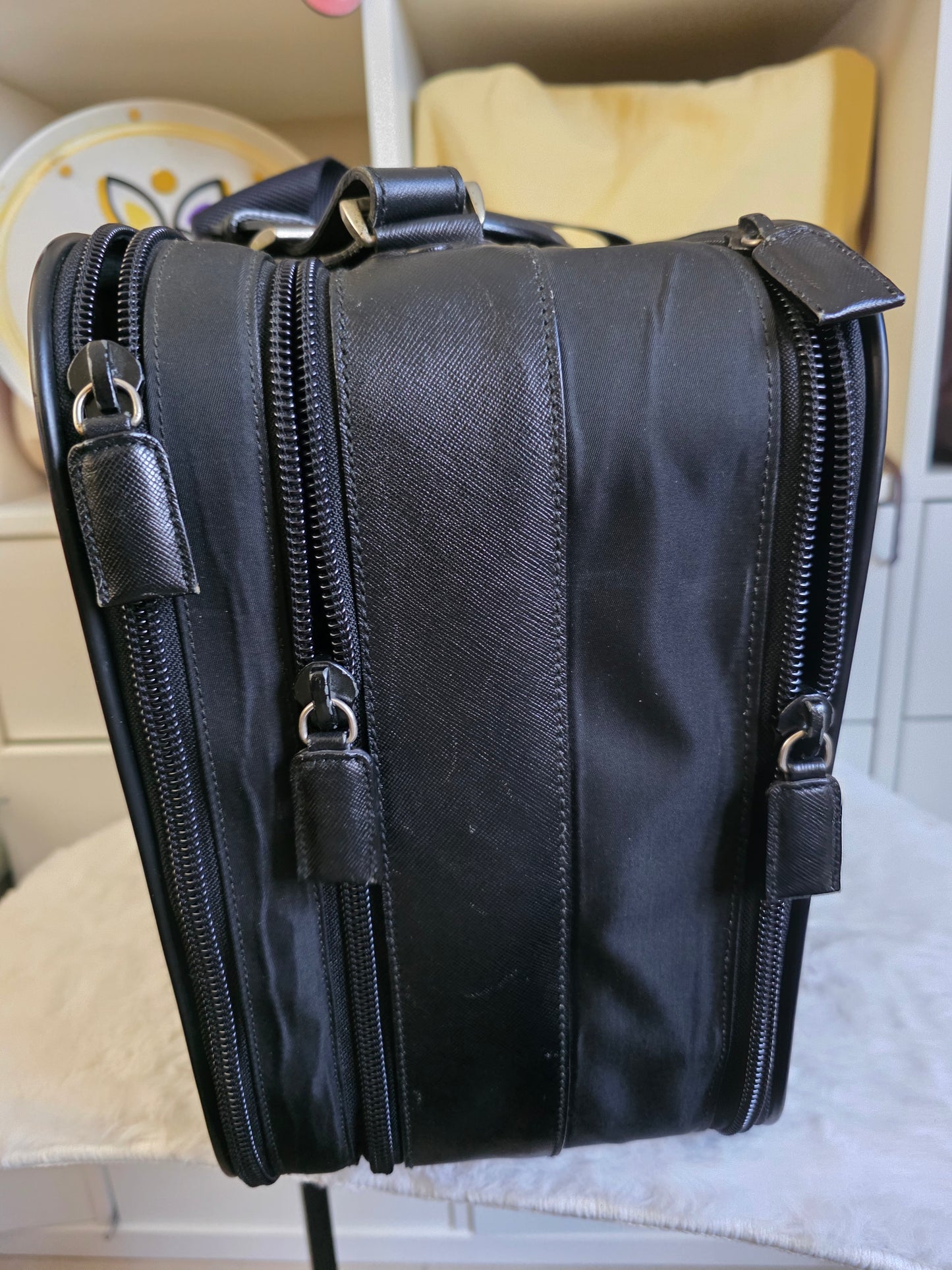 Pre owned PRADA NYLON BRIEFCASE