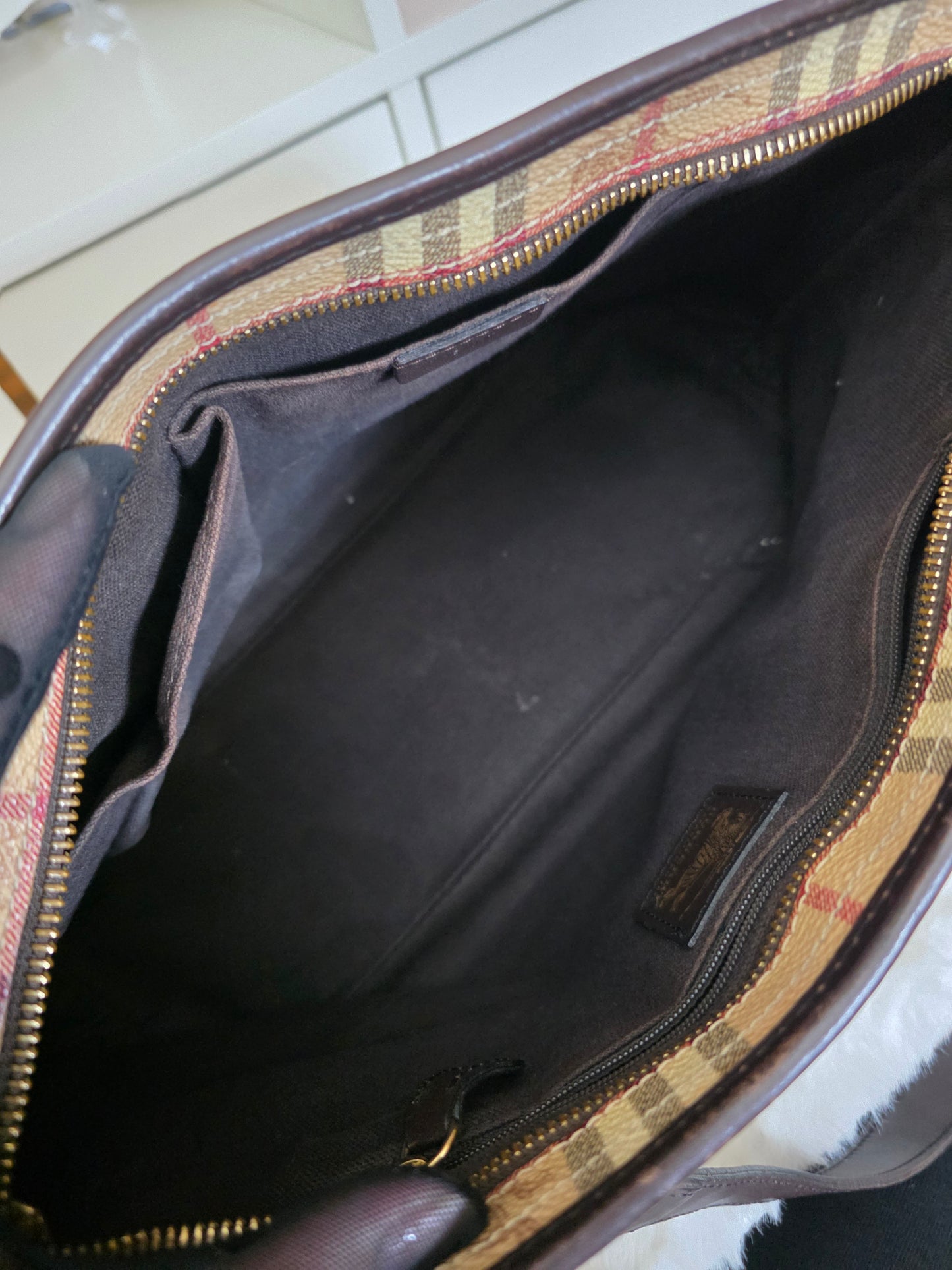 PRELOVED BURBERRY HAYMERKET TOTE
