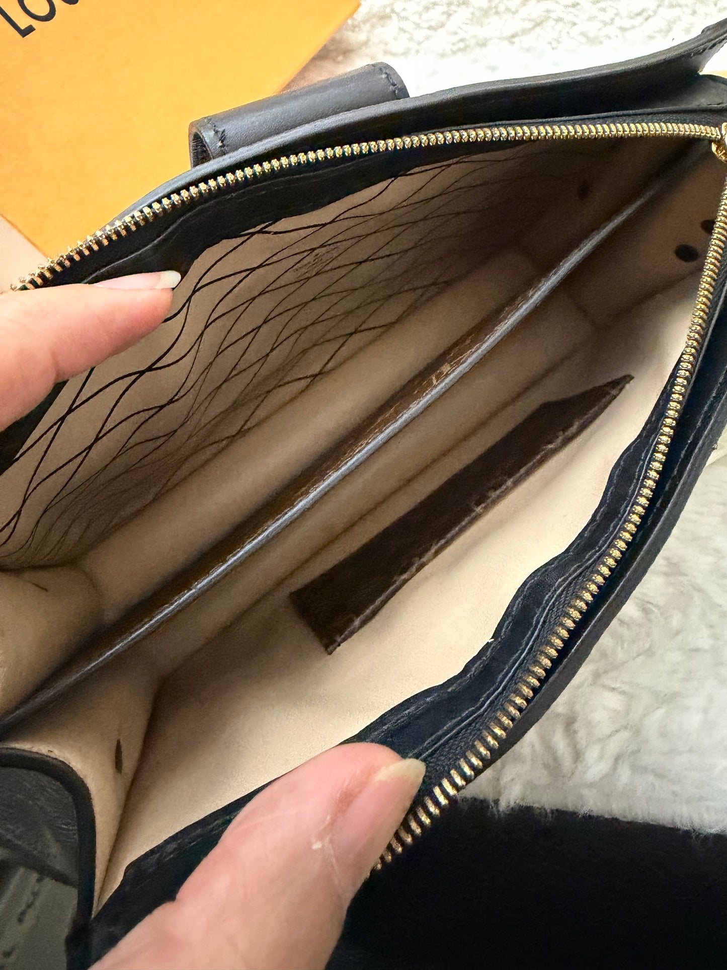 PRE OWNED Louis Vuitton Monogram Reverse Trunk Clutch