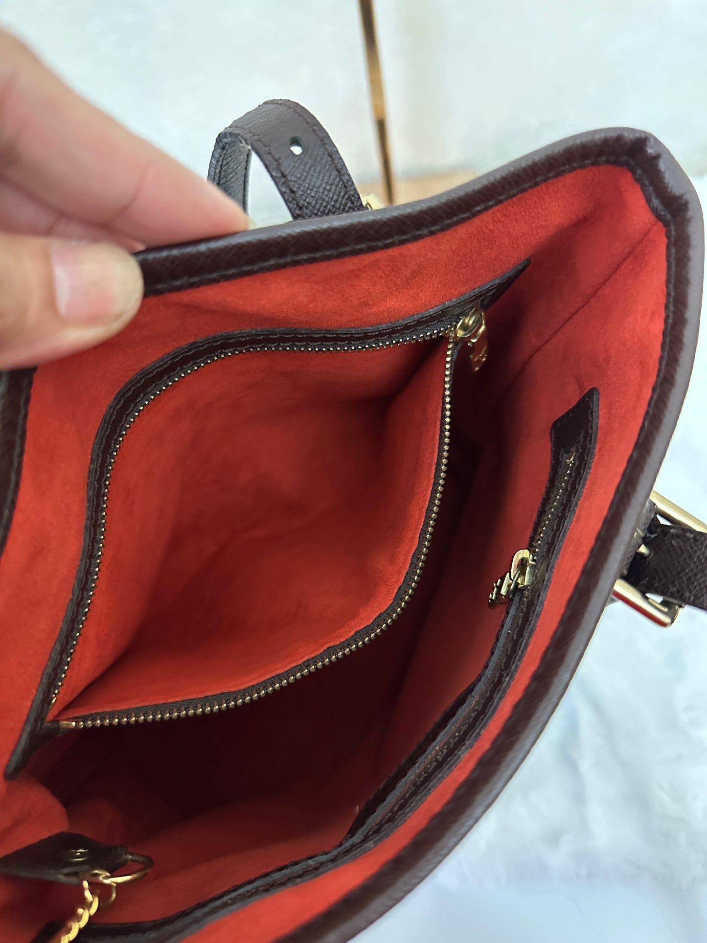 PRELOVED Louis Vuitton Damier Ebene MARAIS BUCKET PM AR0958