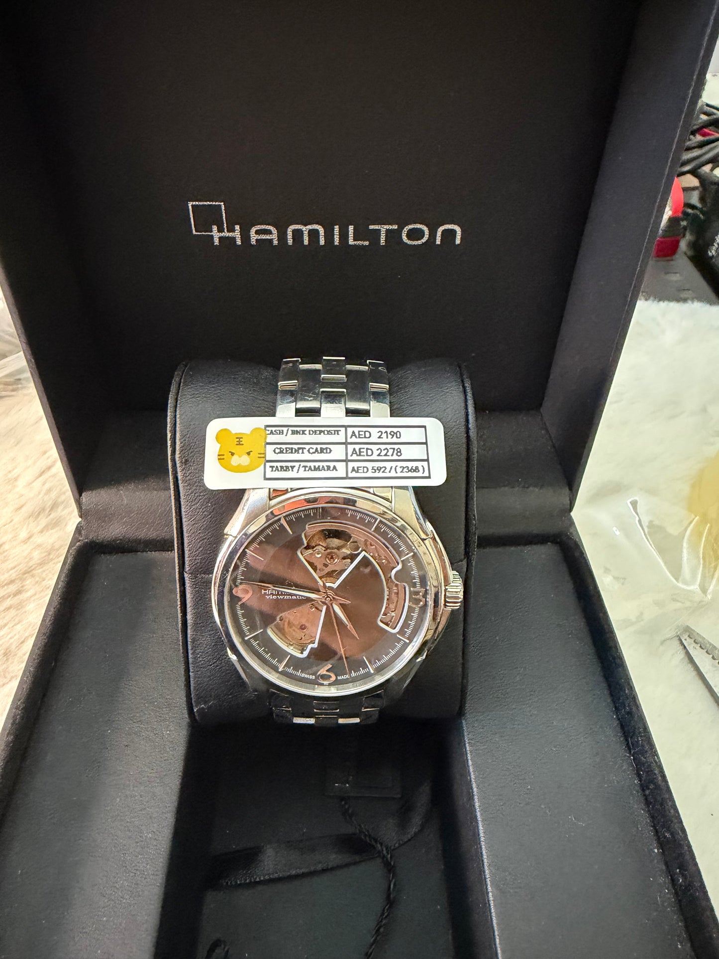 PRE OWNED HAMILTON OPEN HEART AUTOMATIC H325651
