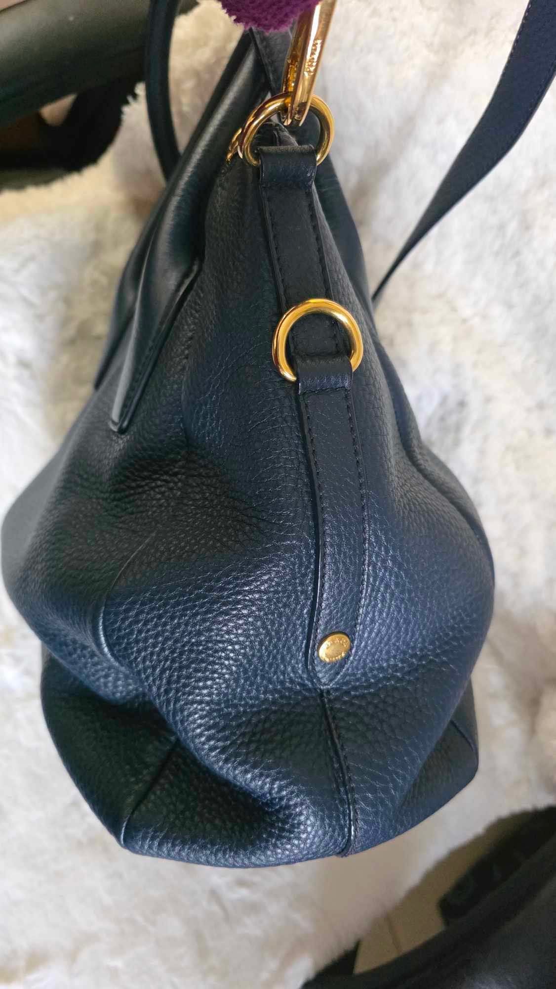 PRE OWNED PRADA VITELLO BLUE 204