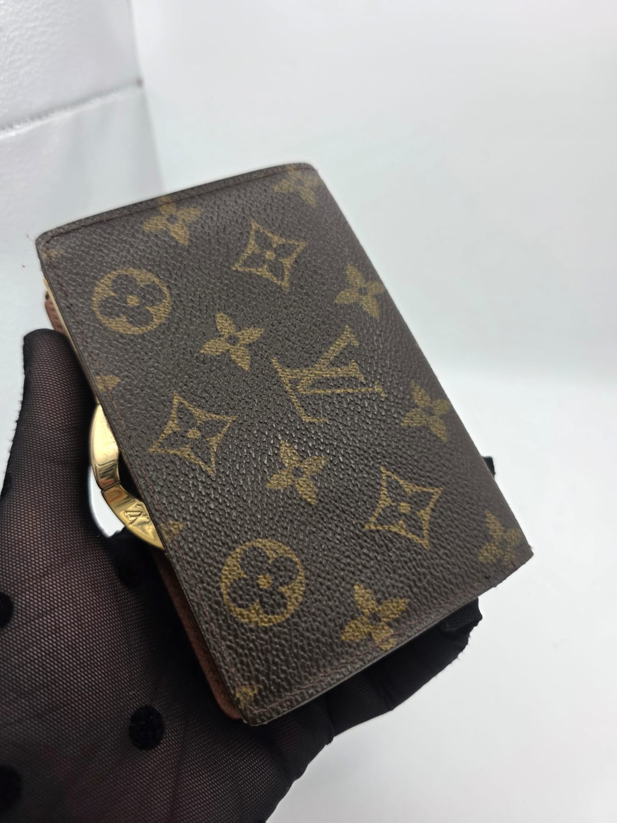 Preloved vintage Louis Vuitton Monogram Portefeuille Viennois Pocket Bi Fold Wallet MI0999