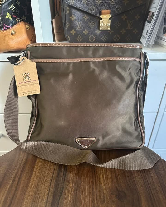 PRELOVED PRADA RE NYLON BAG army green