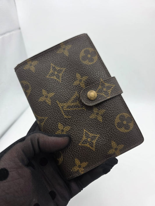Preloved vintage Louis Vuitton Monogram Portefeuille Viennois Pocket Bi Fold Wallet MI0999