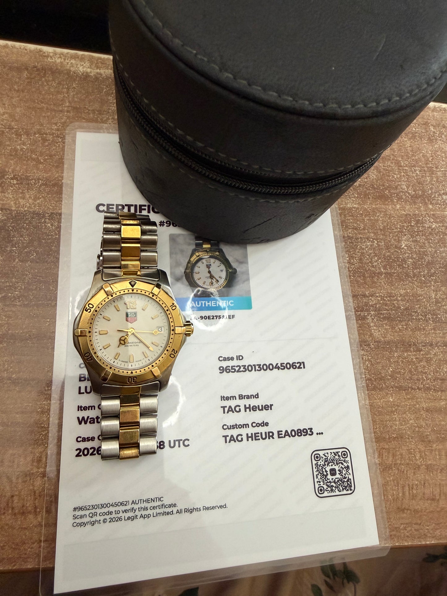 PRE OWNED TAG HEUR EA0893 -BB0315