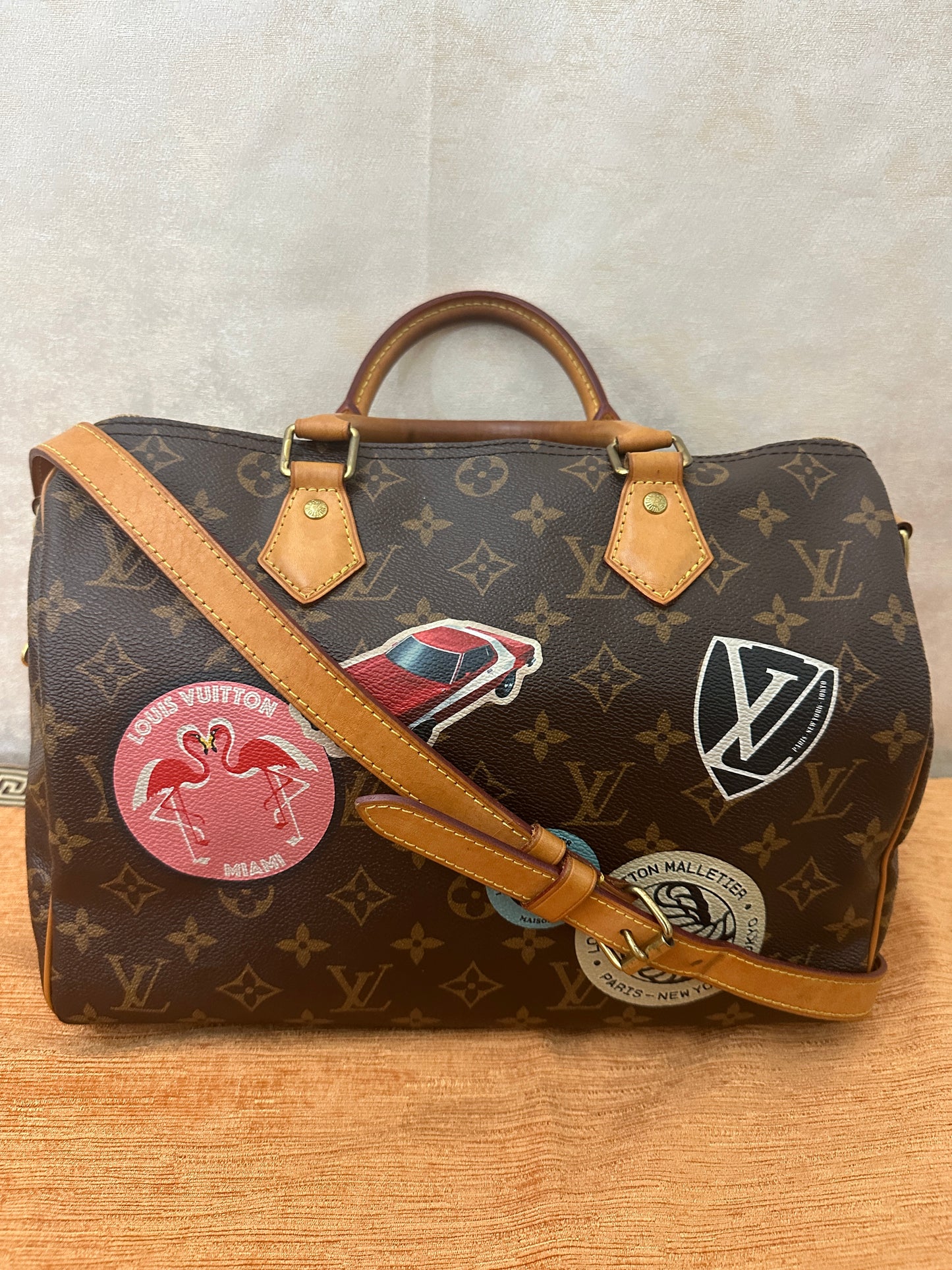 PRELOVED Louis Vuitton Monogram Canvas Limited Edition World Tour Speedy 30 Bandouliere SP3146