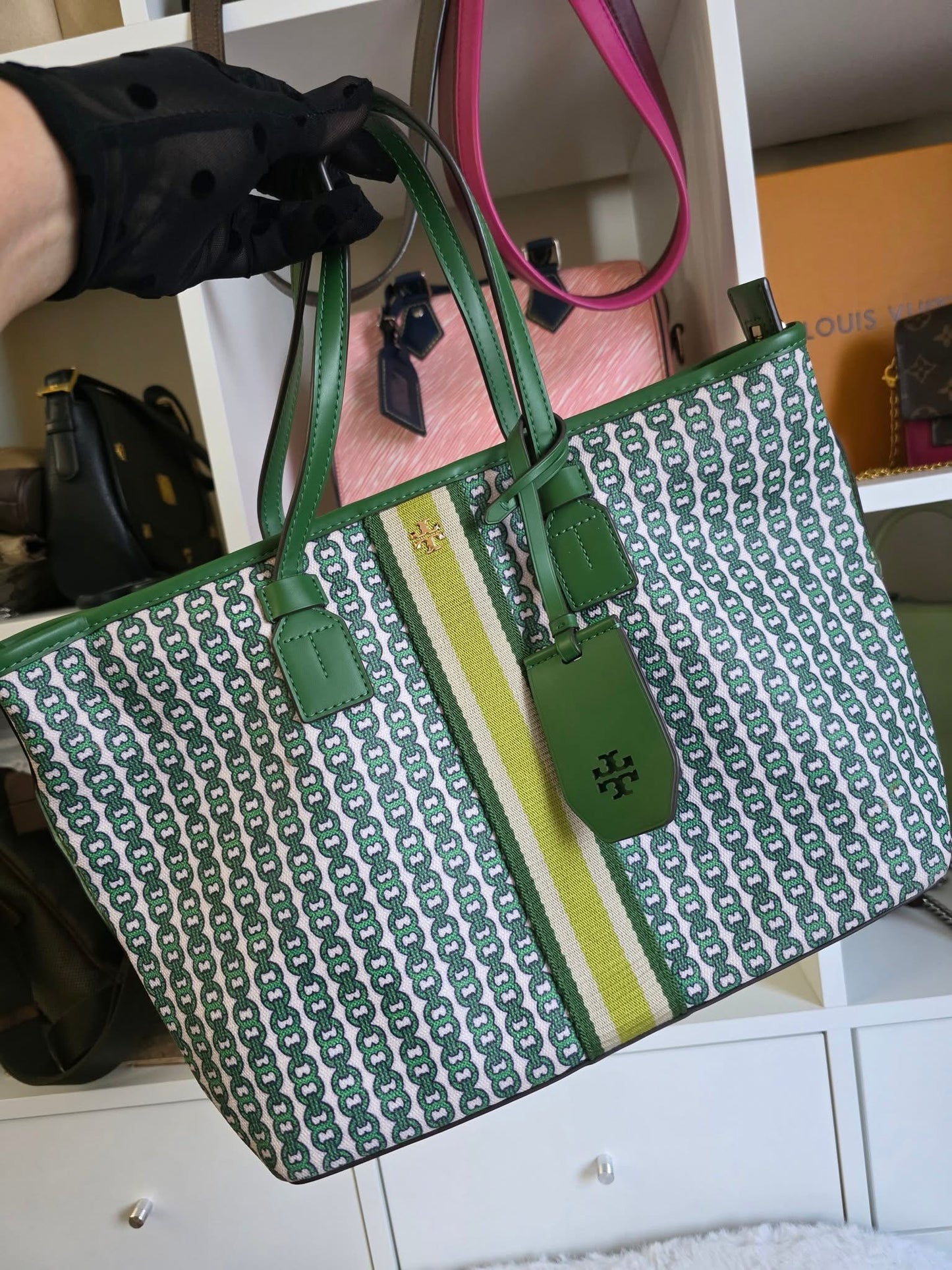 👜 Preloved Tory Burch Arugula Gemini Green (Consignment)