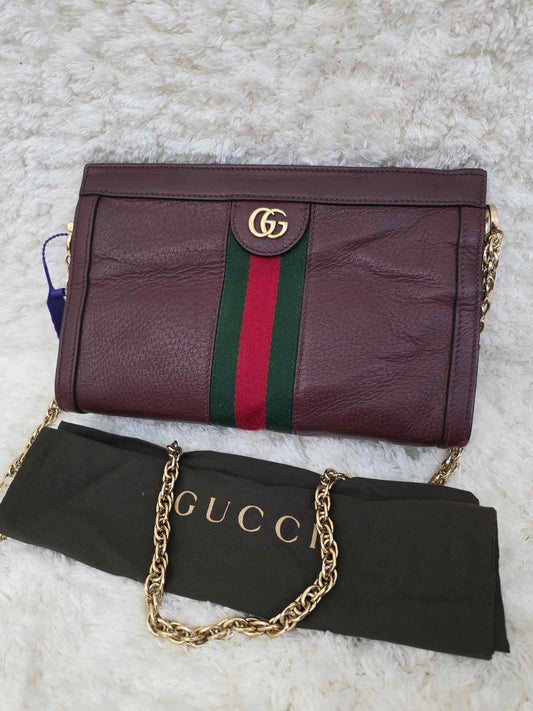 Pre owned GUCCI OPHIDIA maroon  503877 520981