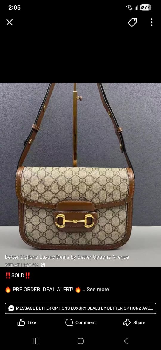 PRELOVED GUCCI SUPREME HORSEBIT