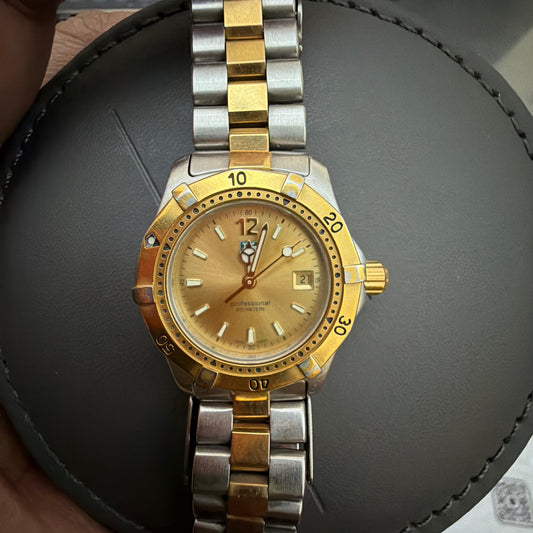 PRE OWNED VINTAGE TAG HEUR 2 tone Gold Dial WK1321-1 / BB0316