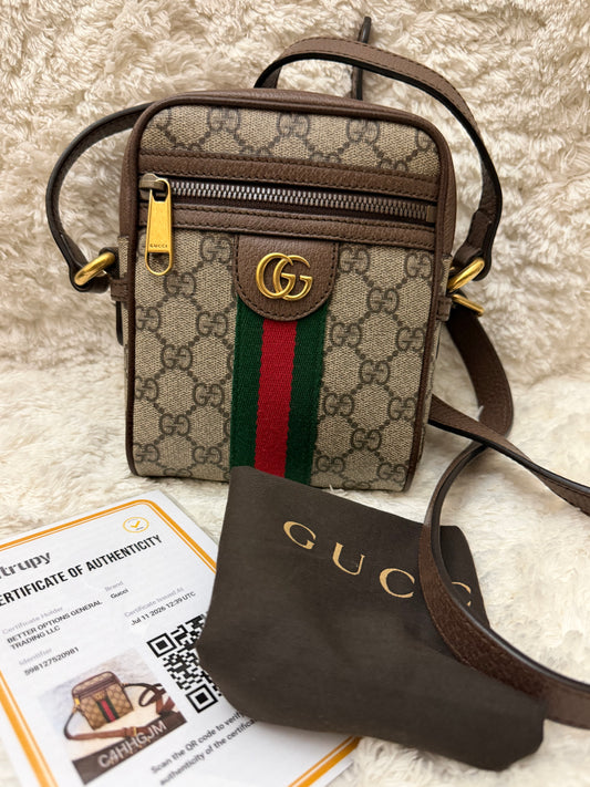 PRELOVED GUCCI OPHIDIA MESSENGER BAG 598127 520081