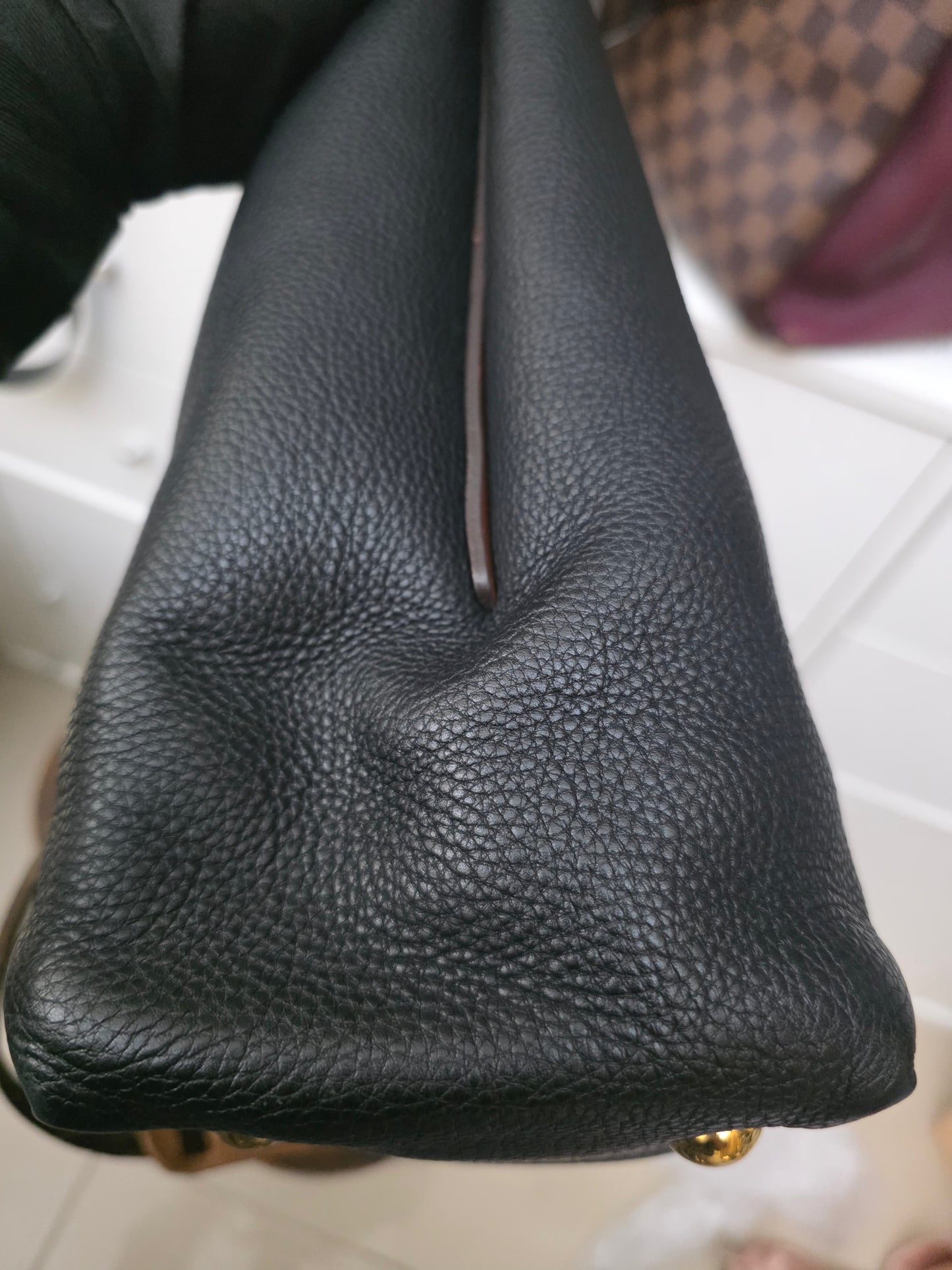 preloved Louis Vuitton Monogram Canvas and Orfevre Leather Bag
