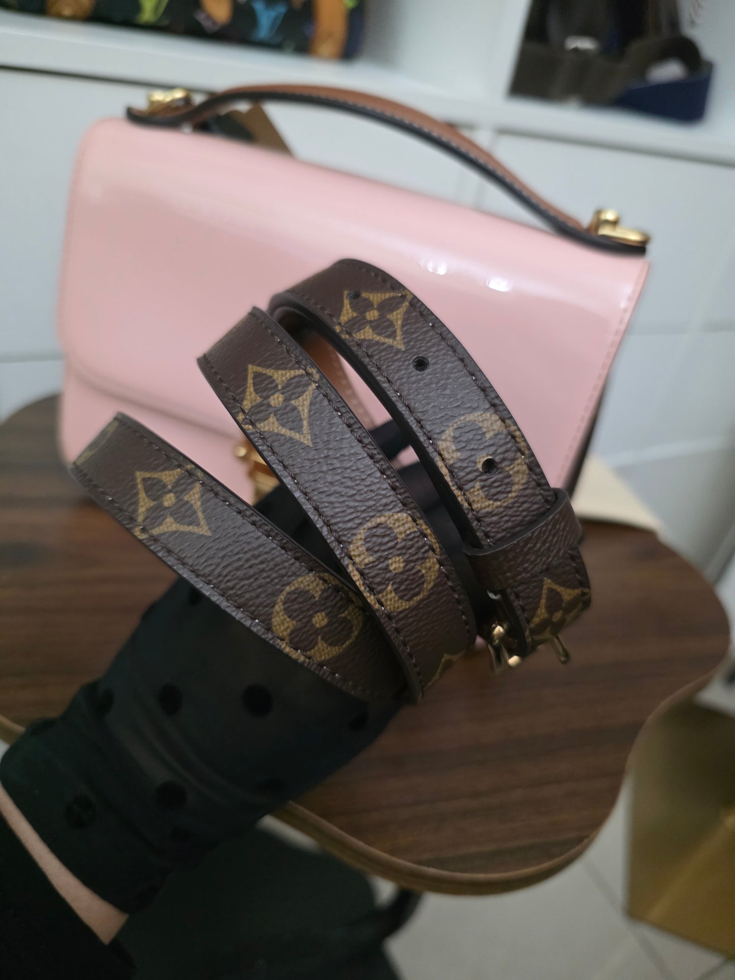 PRELOVED Louis Vuitton Vernis Miroir Cherrywood BB