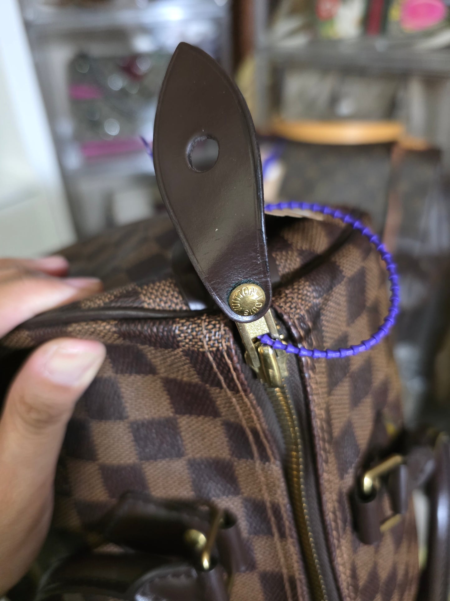 Preloved Louis Vuitton Damier Ebene Speedy30 AA4195