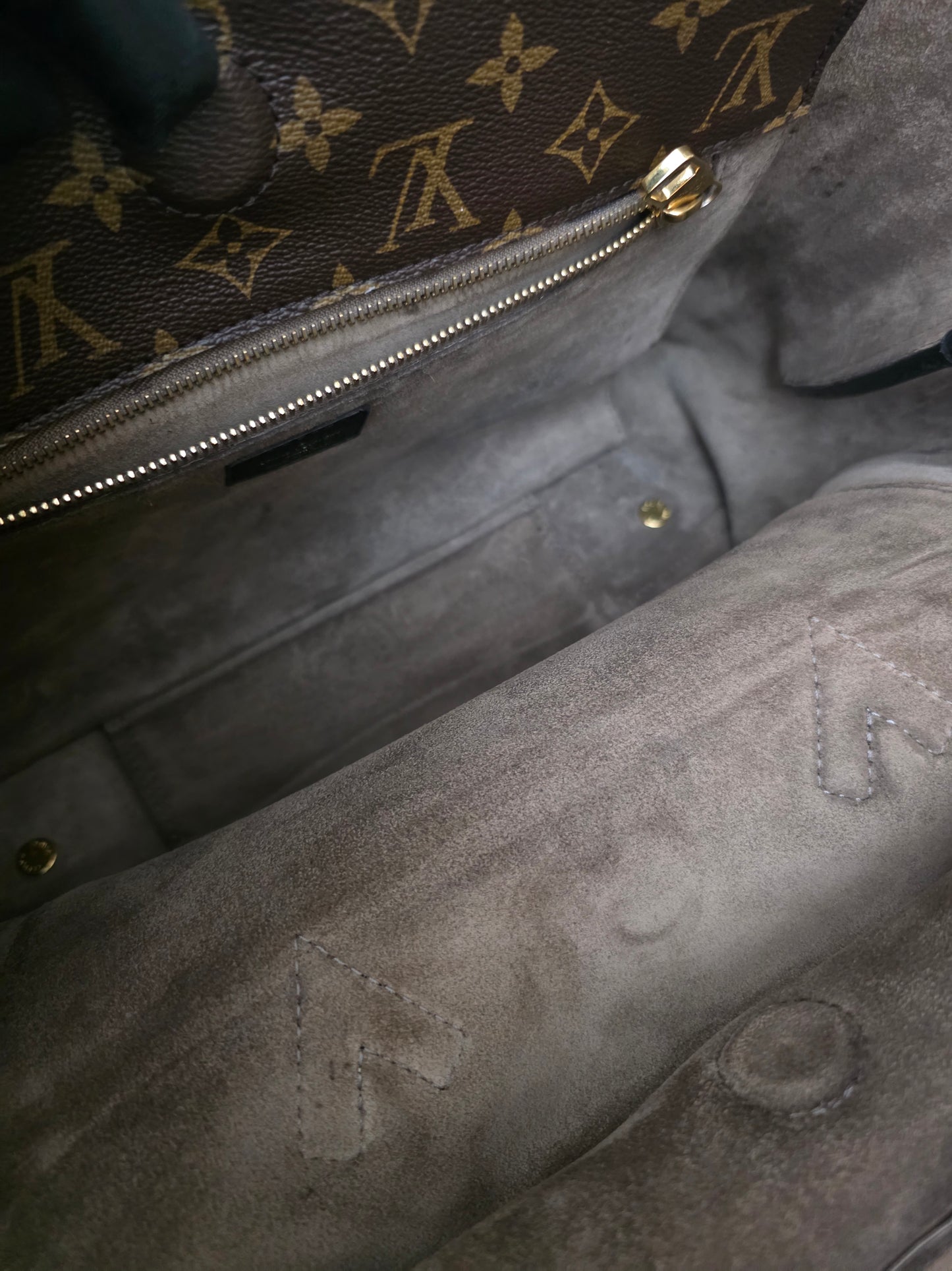 preloved Louis Vuitton Monogram Canvas and Orfevre Leather Bag