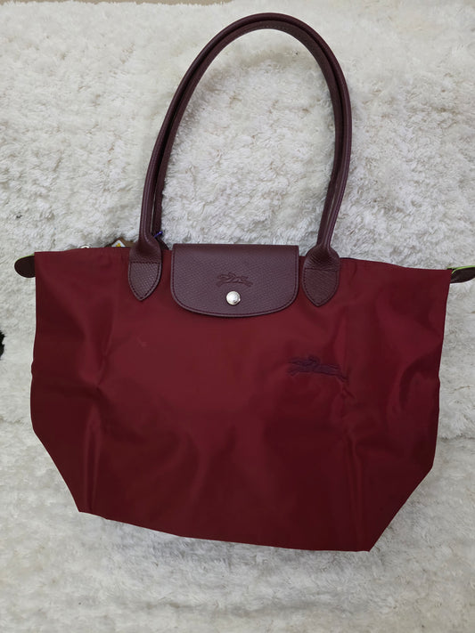 Longchamp maroon tote