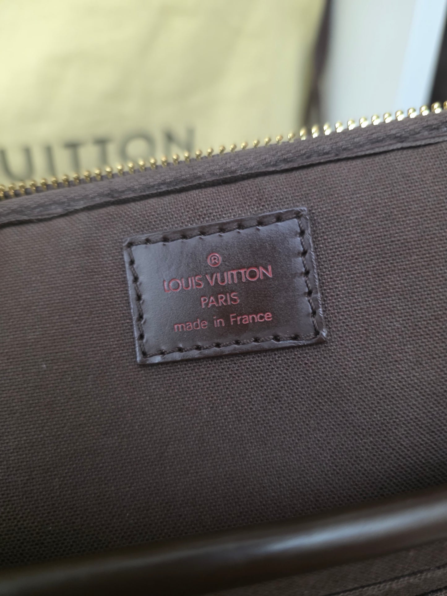 PRELOVED Louis Vuitton Damier Ebene Porte Ordinateur Sabanan briefcase laptop bag MB2008