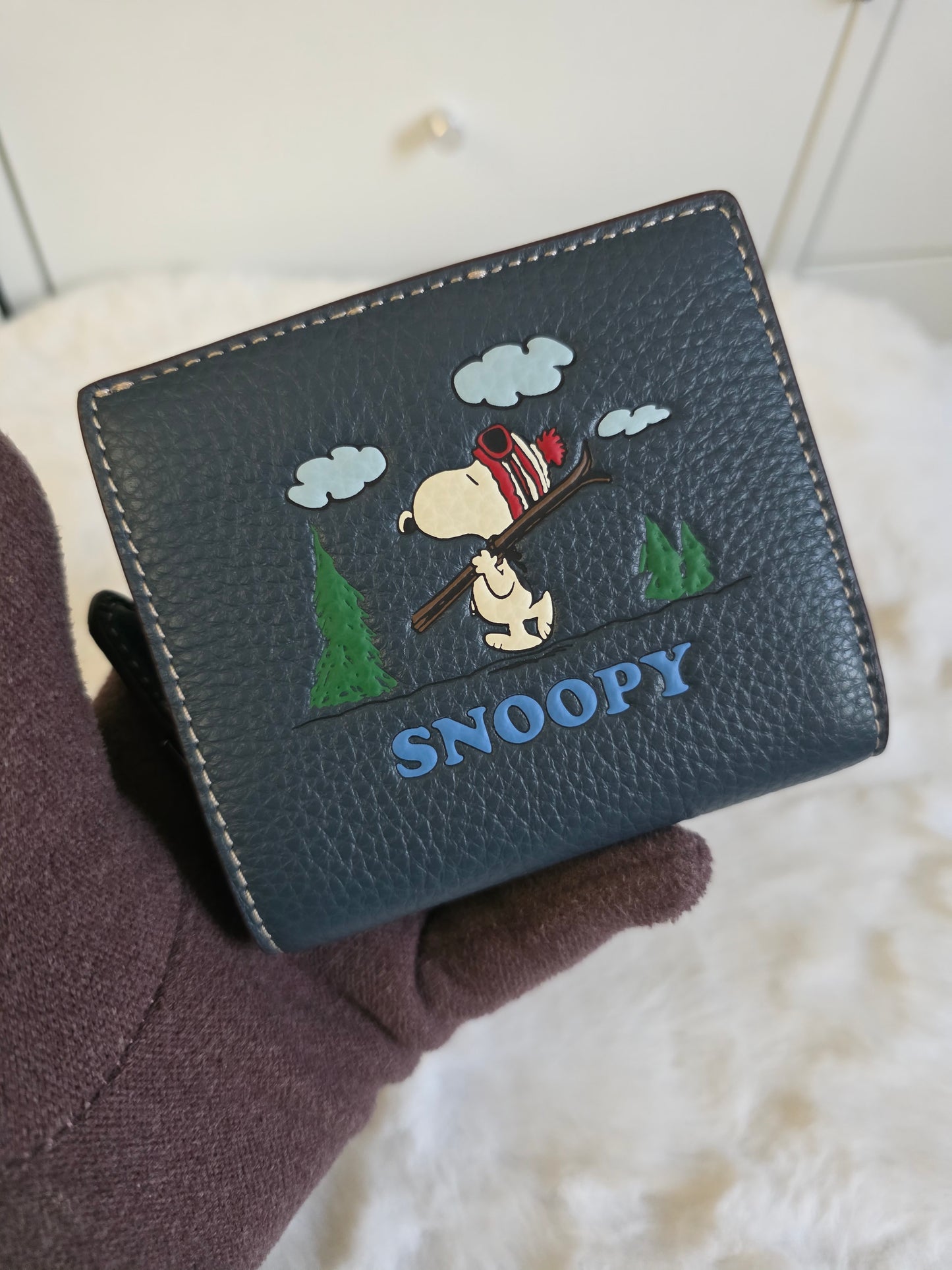 PRELOVED and in PRISTINE CONDITION COACH X SNOOPY special edition BIFOLD WALLET