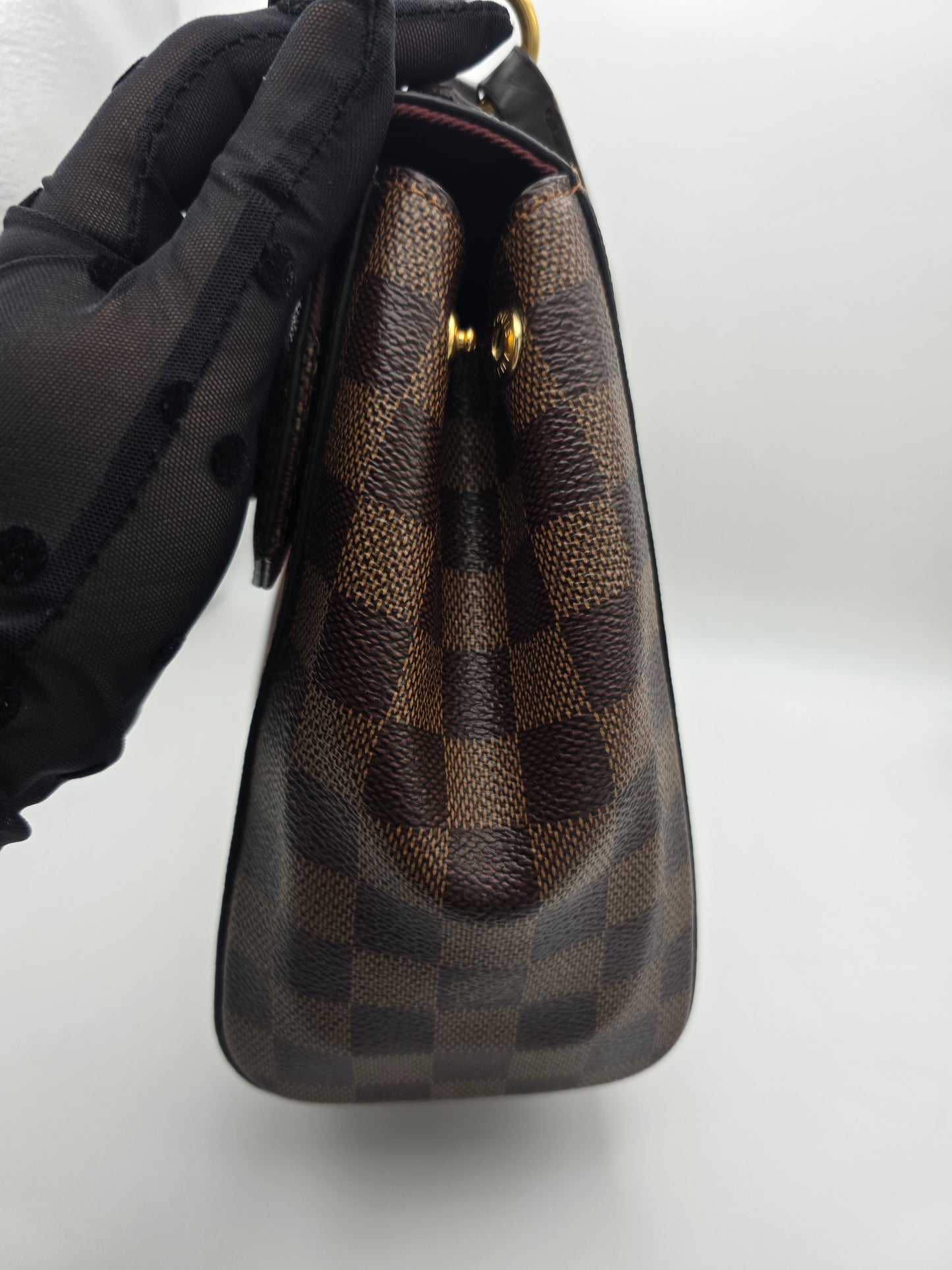 Pre-Owned Louis Vuitton Bordeaux Damier Ebene Canvas Bond Street Bag AH0159