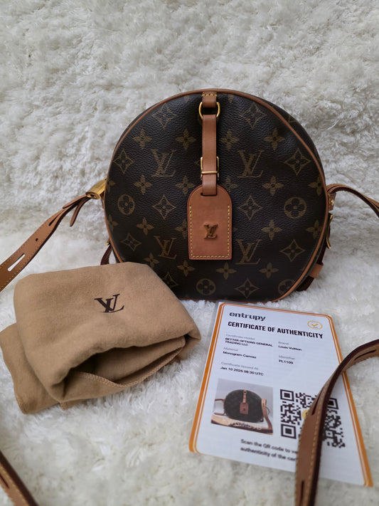 Pre-owned Louis Vuitton Boite Chapeau Souple MM Monogram Canvas Bag