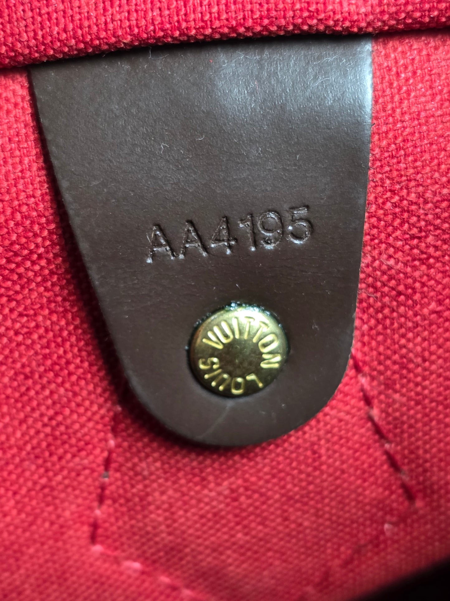 Preloved Louis Vuitton Damier Ebene Speedy30 AA4195