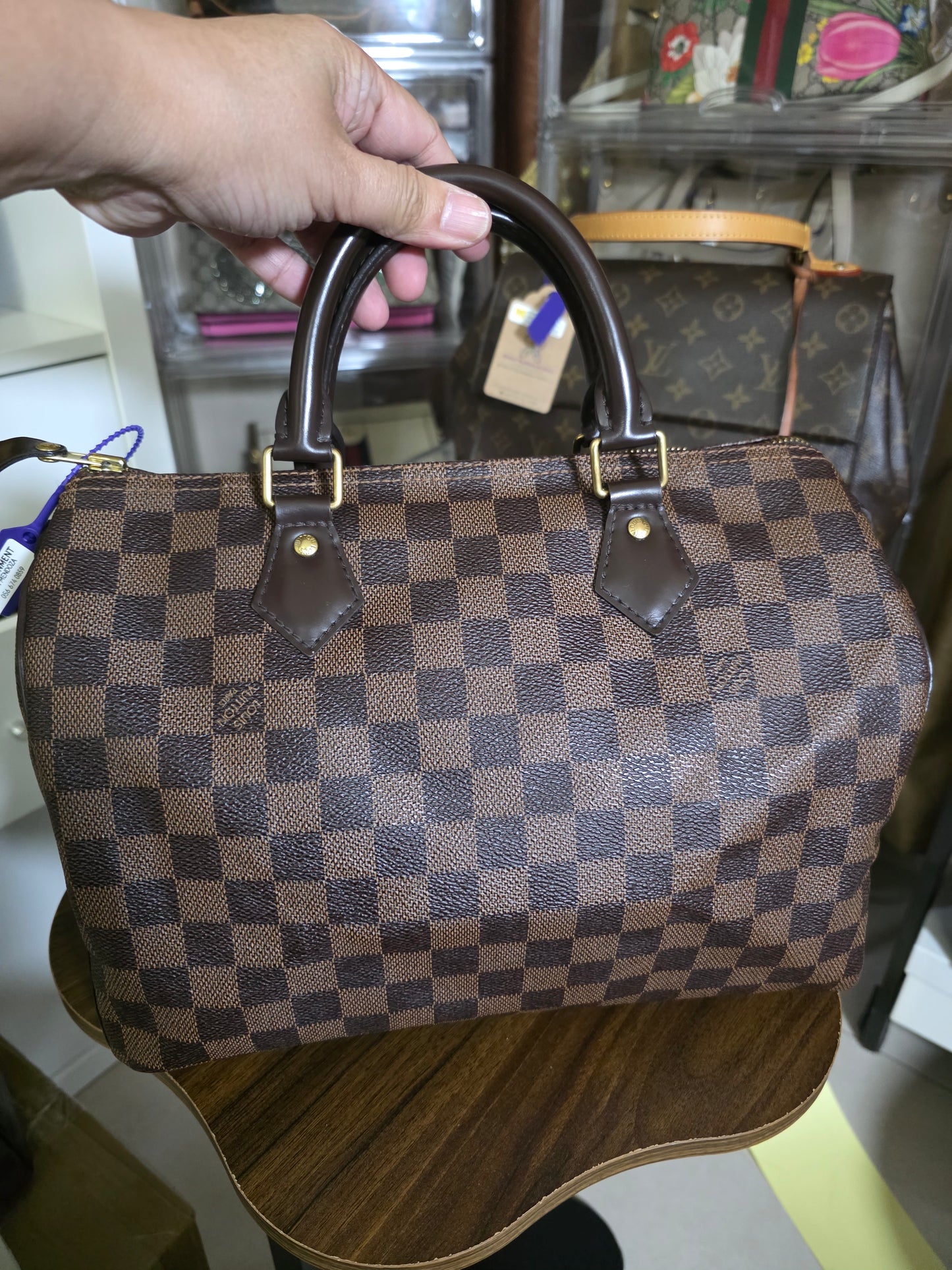 Preloved Louis Vuitton Damier Ebene Speedy30 AA4195