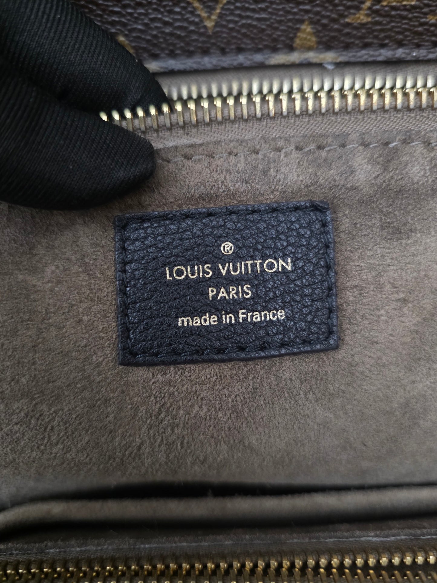 preloved Louis Vuitton Monogram Canvas and Orfevre Leather Bag