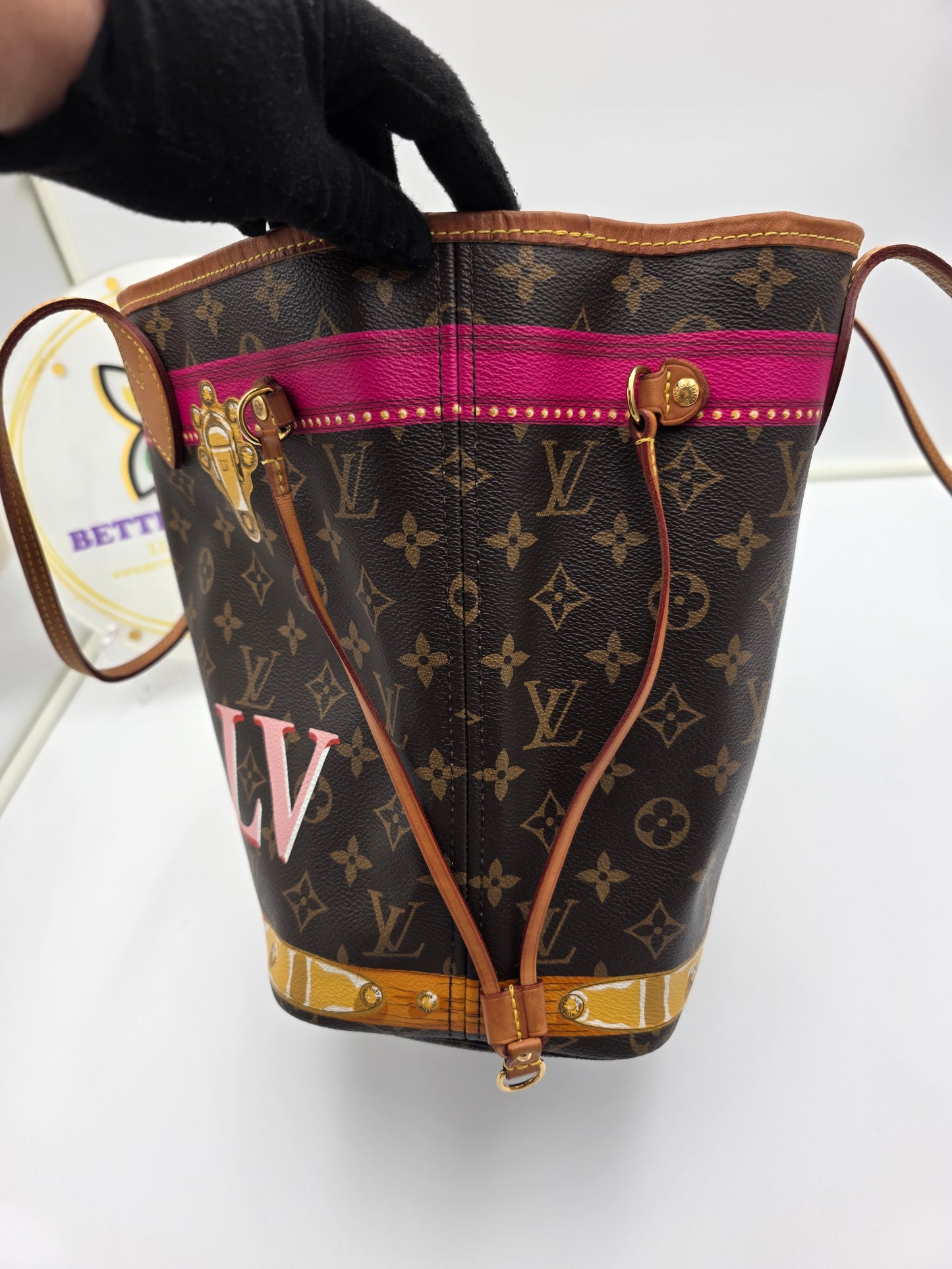 Preloved Louis Vuitton Monogram Neverfull MM SUMMER TRUNK LIMITED edition GI 1118