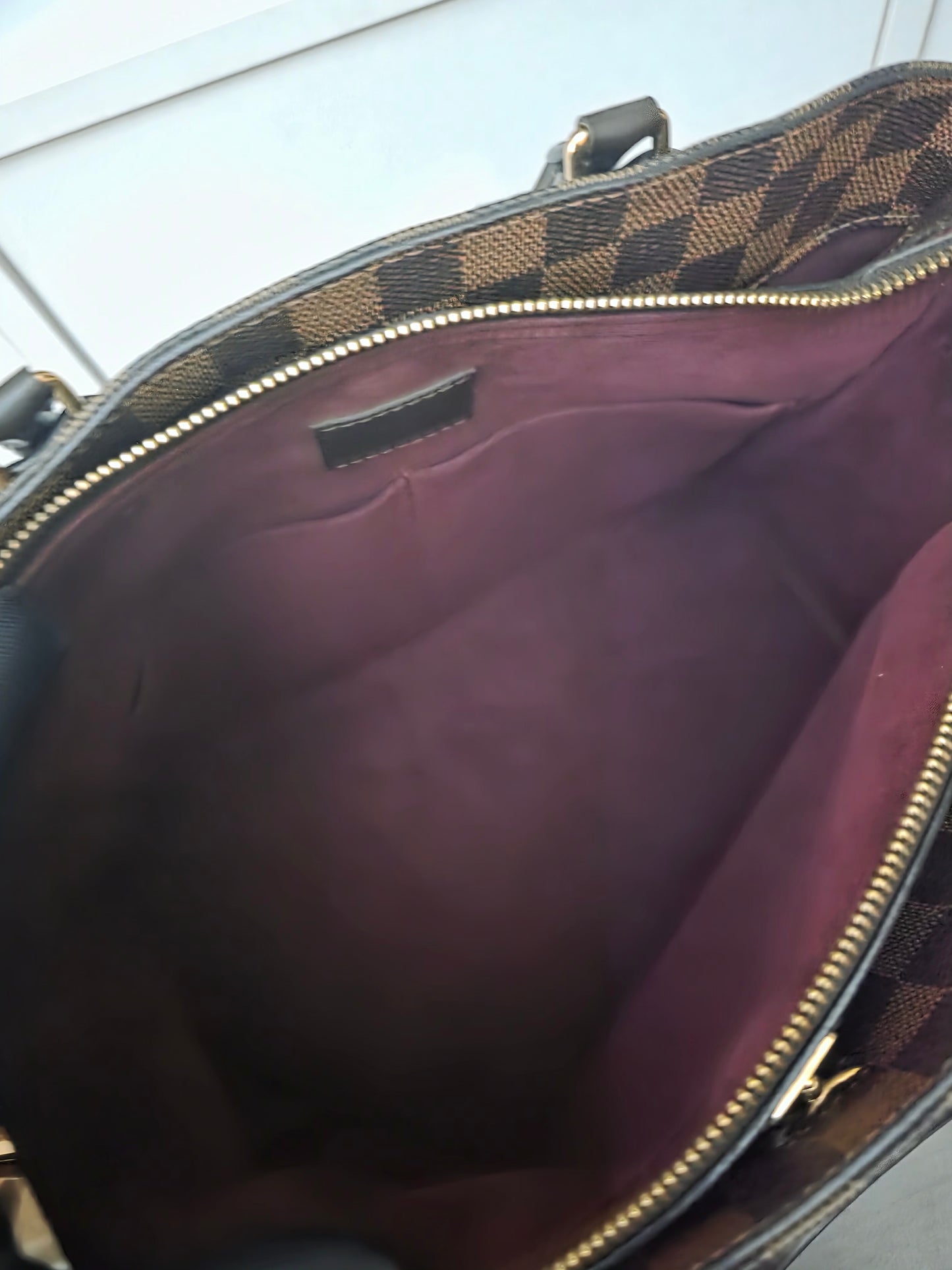 Louis Vuitton Bordeaux Damier Ebene Canvas and Leather Normandy MI3176